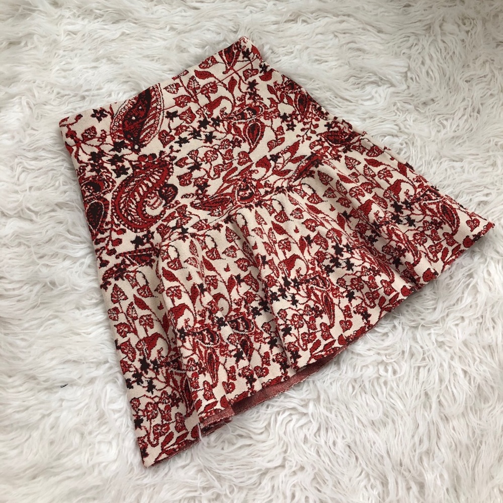 Boho Skirt Fall Look Comfortable Stretchy Bohemian Pattern